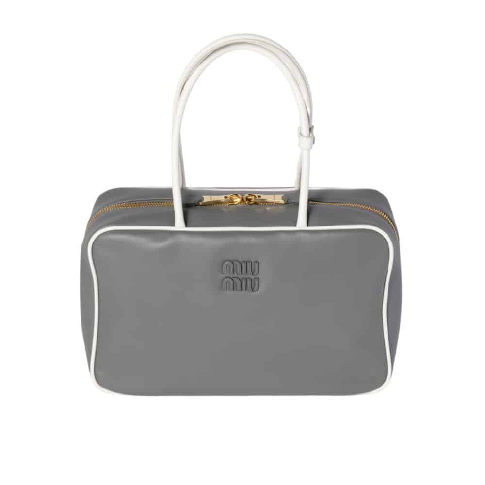 MIUMIU BEAU BAG MARBLE GRAY 34CM 5BB117 2IBP F0RXG V MLN 34CM