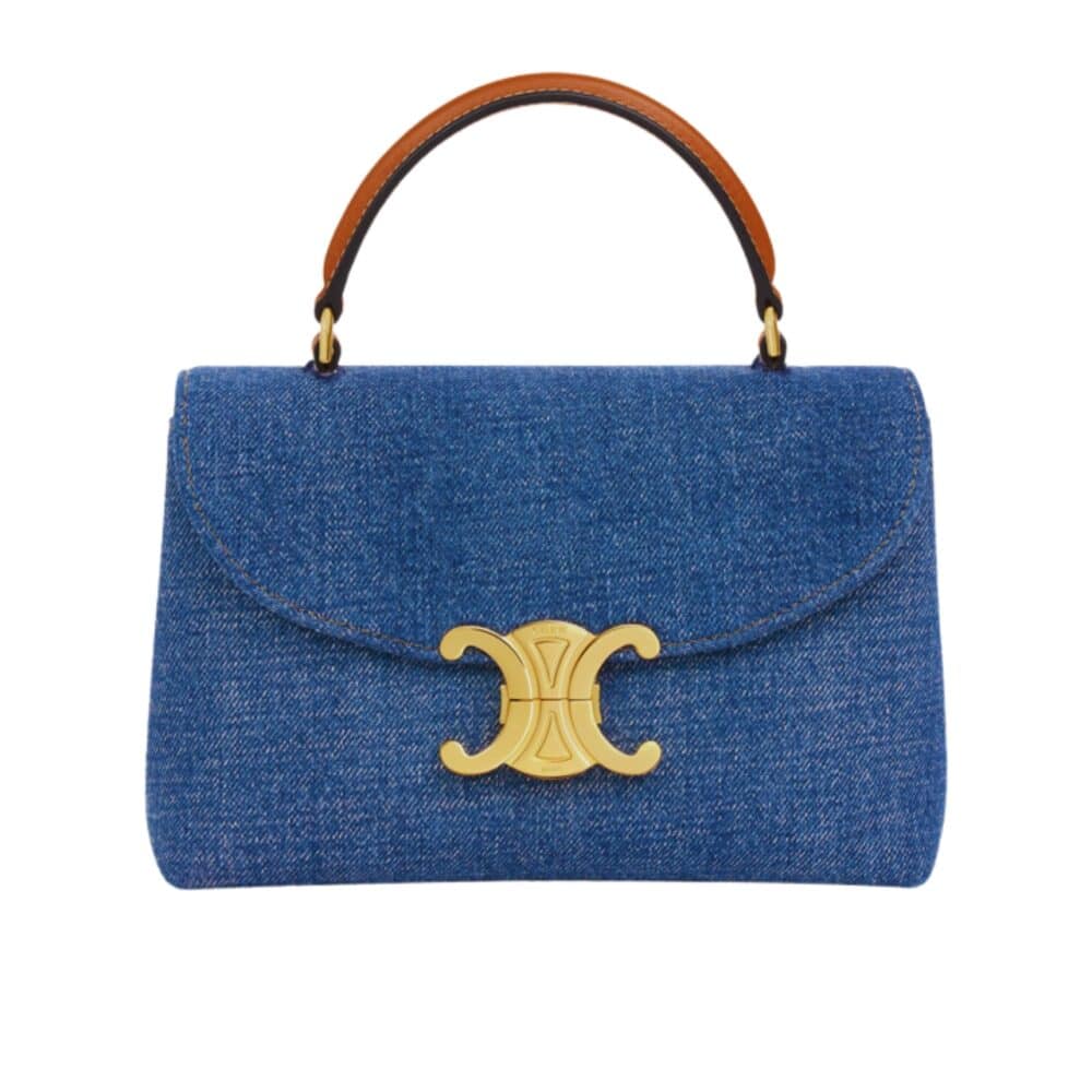 CELINE NINO TEEN DENIM BAG BLUE 20CM