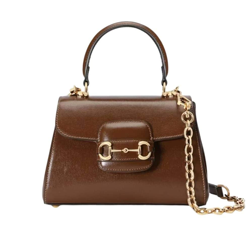 GUCCI HORSEBIT 1955 MINI TOP HANDLE BAG LIGHT BROWN 29CM 703848 AAA7G 2361