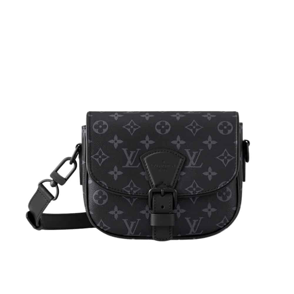 LOUIS VUITTON MONTSOURIS MESSENGER PM​ MONOGRAM ECLIPSE CANVAS BLACK 19CM M12519