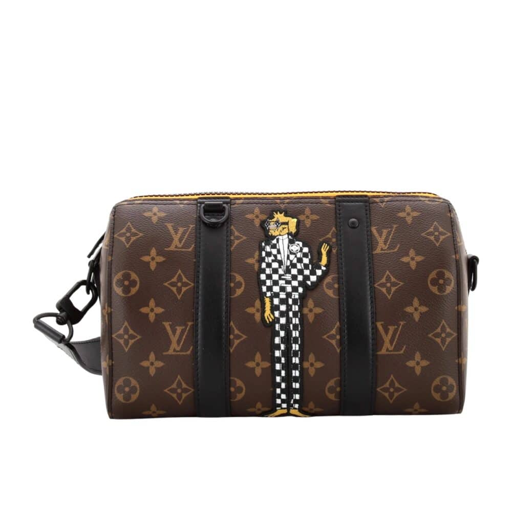 LOUIS VUITTON CITY KEEPALL BAG MONOGRAM CANVAS WITH LV FRIENDS PATCH 27CM