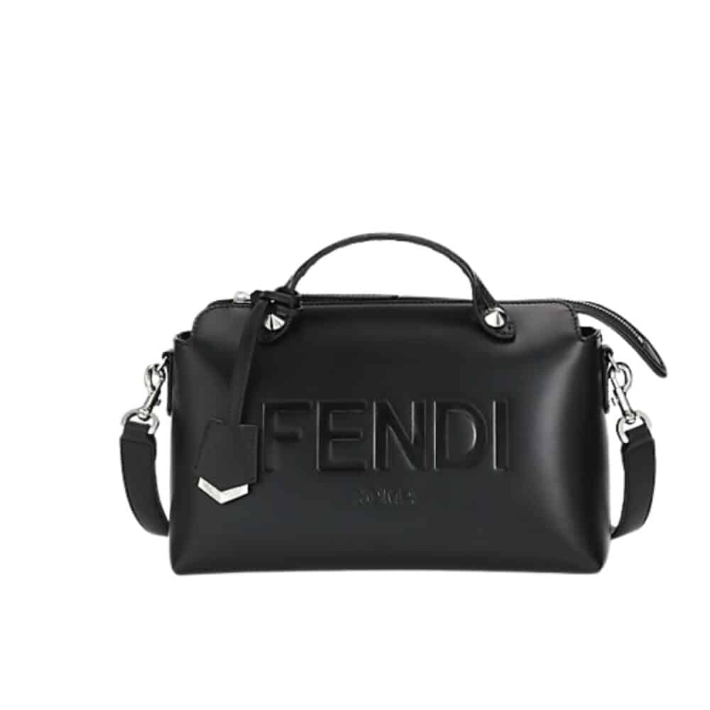 FENDI BY THE WAY MEDIUM TOTE AND SHOULDER BAG BLACK 28CM