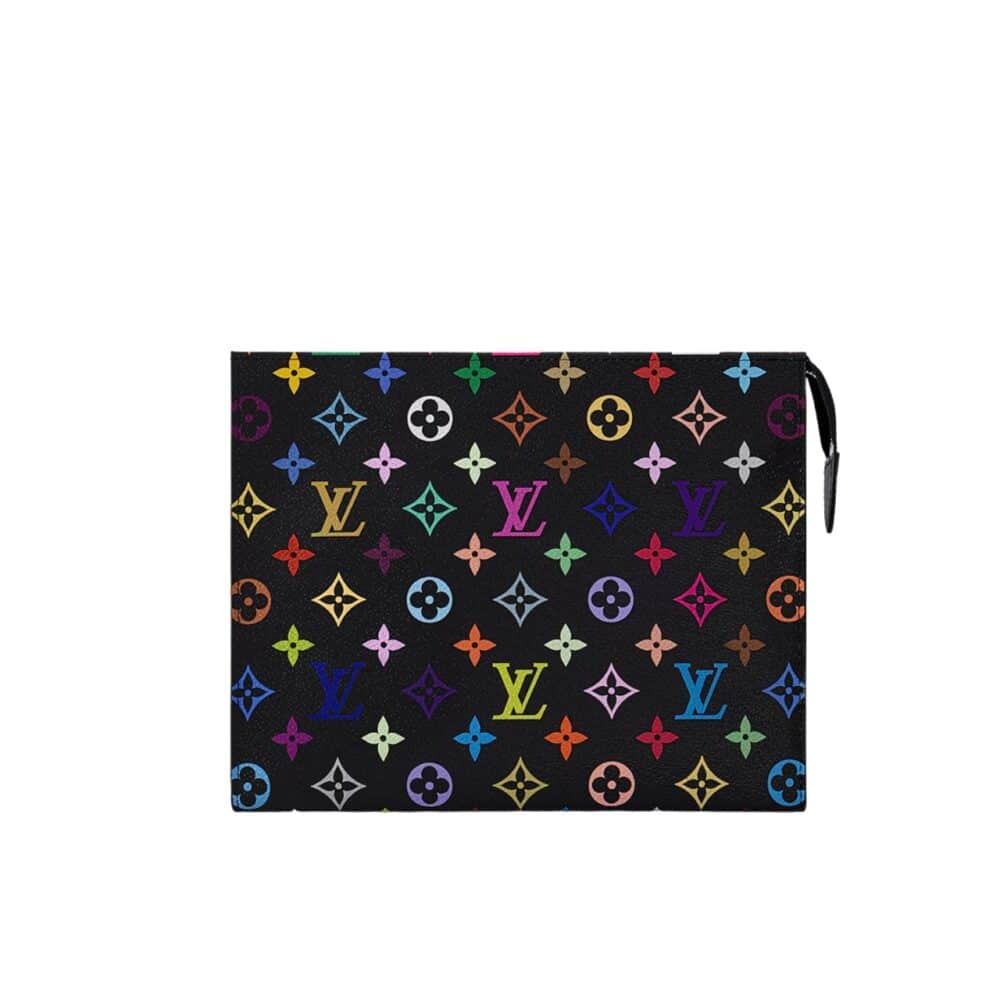 LOUIS VUITTON X MURAKAMI TOILETRY POUCH MONOGRAM BLACK 25CM M13746