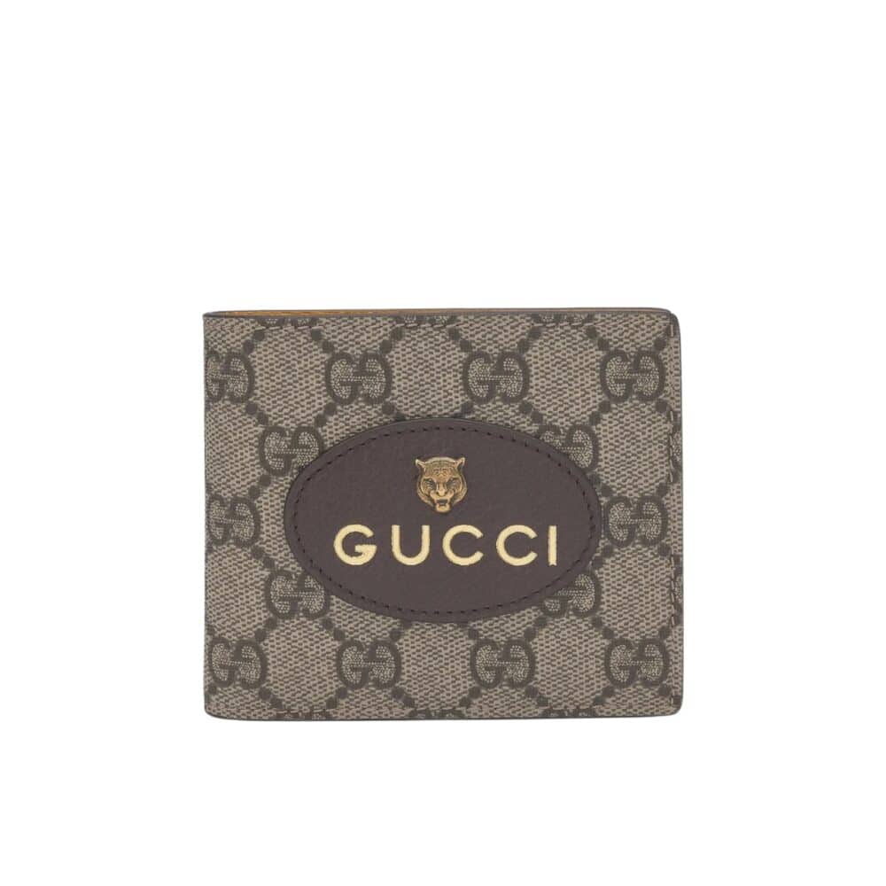 GUCCI NEO VINTAGE GG SUPREME WALLET BEIGE 12CM