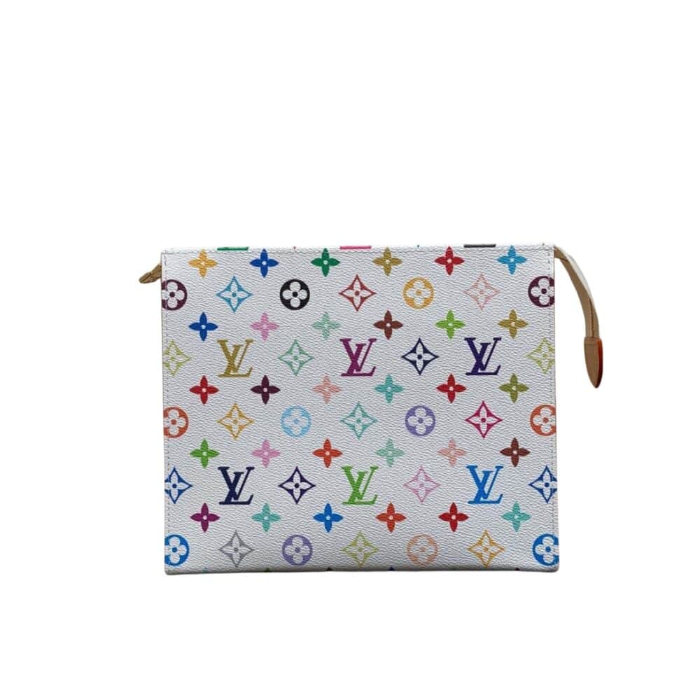 LOUIS VUITTON X MURAKAMI TOILETRY POUCH MONOGRAM WHITE 25CM