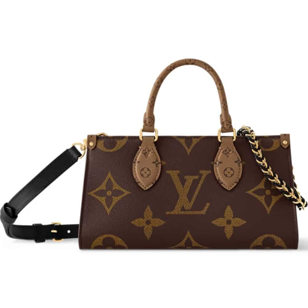 LOUIS VUITTON ONTHEGO EAST WEST CHAIN MONOGRAM REVERSE BROWN 25CM M14236