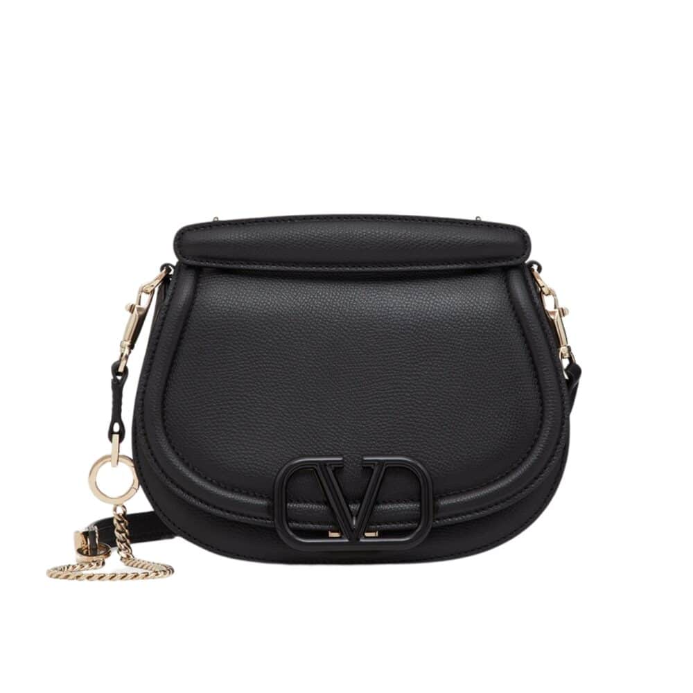 VALENTINO VSLING BAG IN GRAINED BLACK 22CM WB0M28DJP0NO