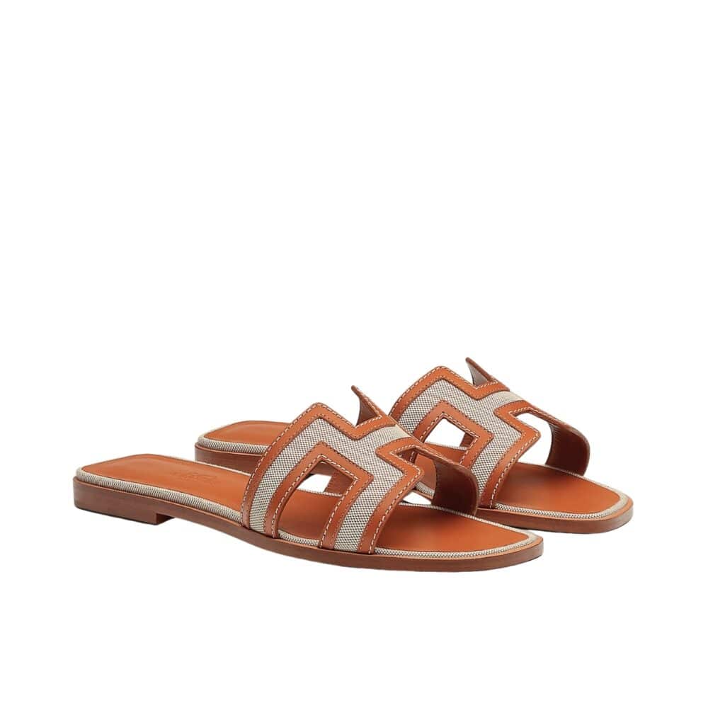 HERMES ORAN SANDAL GOLDEN BEIGE H221106Z 79360