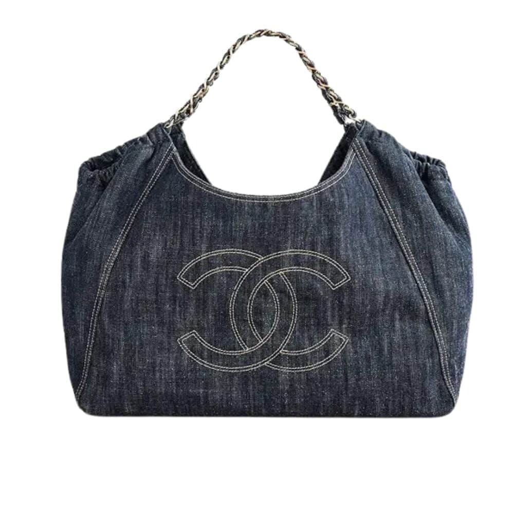 CHANEL DENIM TIMELESS CC TOTE BLUE 36CM